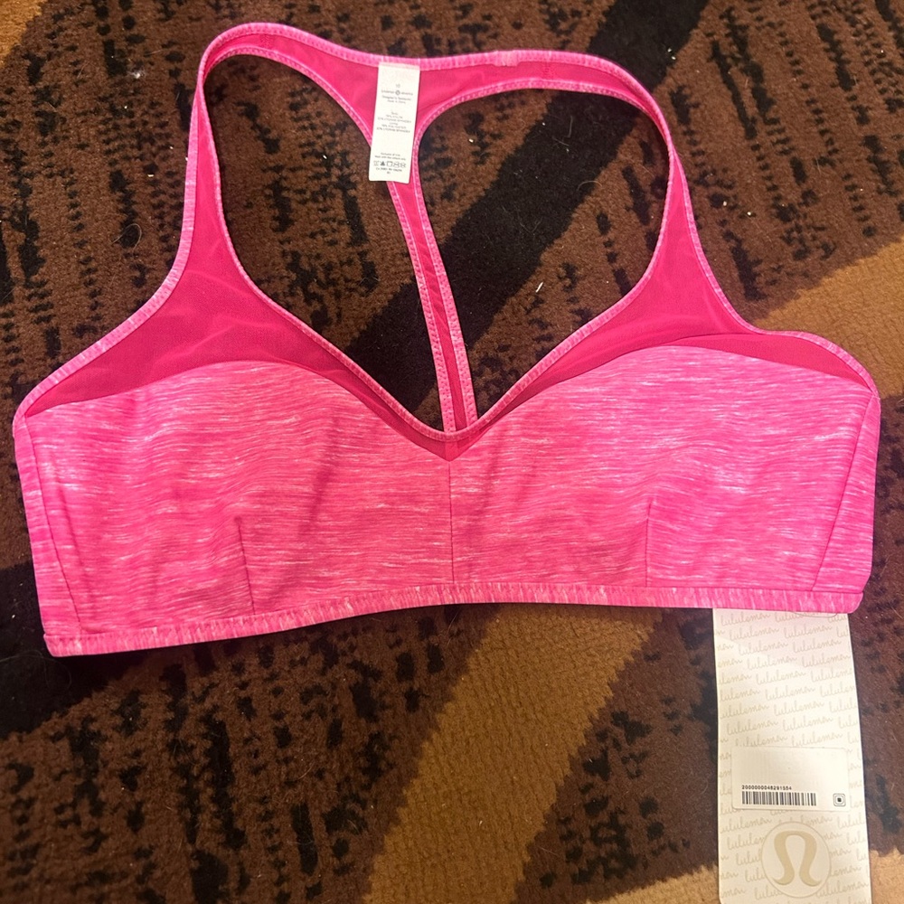 NWT Lululemon Pink Swim Top Size 10